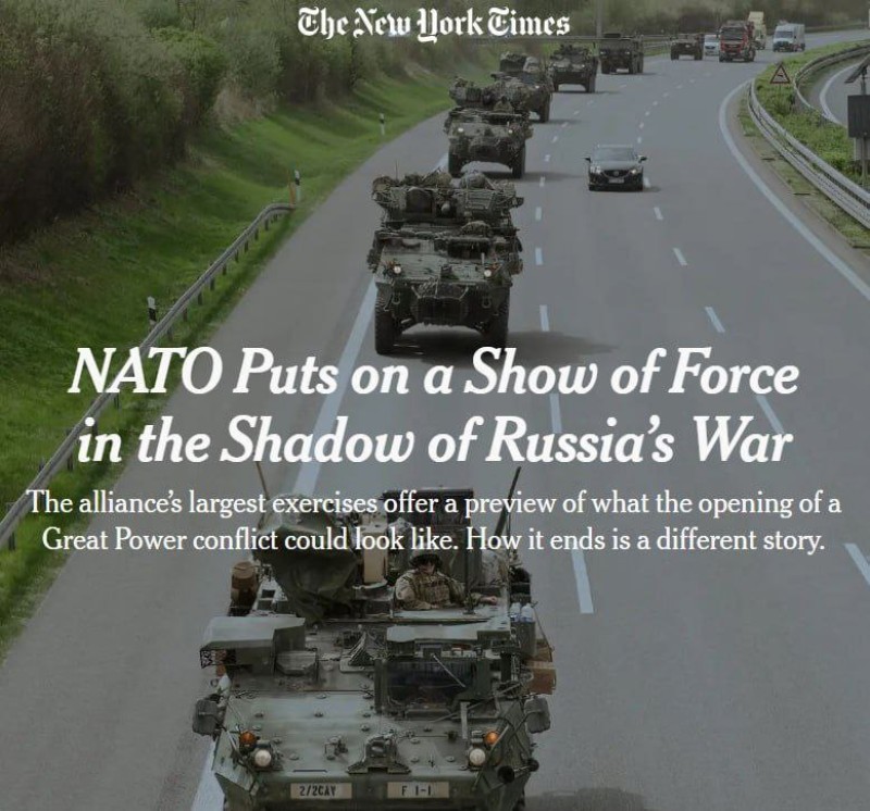 Учения НАТО, которые проходят этой весной, проводятся против России.
