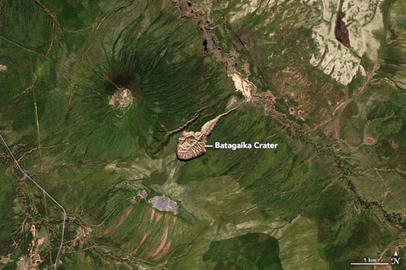

Ученые заявили о&nbsp;стремительном росте Батагайского кратера в&nbsp;Сибири

