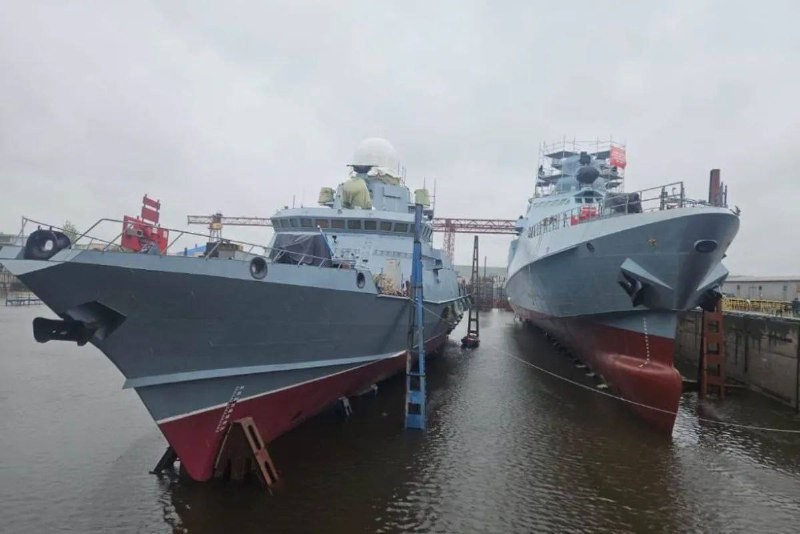 ‼️Малый ракетный корабль проекта 22800 "Тайфун" и патрульный корабль проекта 22160 "Виктор...